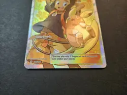 Hau Full Art 144/145 NM Sun Moon Guardians Rising Holo Pokemon TCG - Image 2