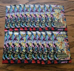 Pokemon Ascended Heros Booster Pack Lot of 20!!! - Image 1