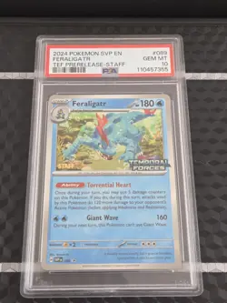 2024 POKEMON SVP EN-SV BLACK STAR PROMO #089 FERALIGATR PSA 10 🔥 - Image 1