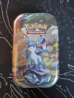 Prismatic Evolutions Mini Tin - Glaceon Art - Sealed Brand NEW - Pokemon - Image 1