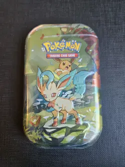 Prismatic Evolutions Mini Tin - Leafeon Art - Sealed Brand New - Pokemon TCG - Image 1