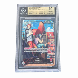 One Piece Card English - Shanks #OP09-001 - Collectors Club Exclusive - BGS 10 - Image 2