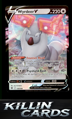 Wyrdeer V 134/189 Pokemon Ultra Rare SWSH10: Astral Radiance Card NM - Image 1