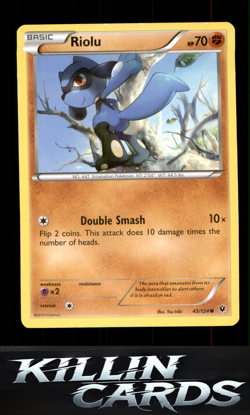 Riolu (45) 45/124 Pokemon Common XY - Fates Collide Card NM - Image 1