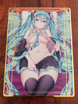 Hatsune Miku - Goddess Story Gold Metal SSR Card - Image 1