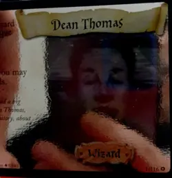 Harry Potter TCG Dean Thomas 1/116 Hologram Holo Trading Card 2001 Wizards LP - Image 2