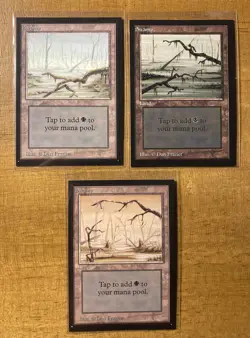 Magic The Gathering✨SWAMP LAND SET✨ Collectors’ Edition MINT 1993 Frazier Art - Image 1