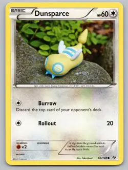 Dunsparce 68/108 Common Roaring Skies Pokemon LP - Image 1
