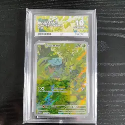 Pokemon TCG Bulbasaur Scarlet Violet-151 166/165 Holo Illustration Rare Ace 10 - Image 1