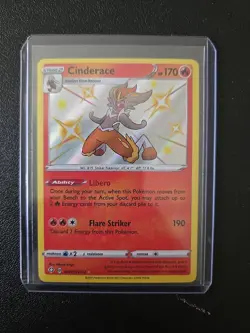 Cinderace SV017/SV122 Shiny Holo Rare - Pokemon Shining Fates: Shiny Vault - Image 1