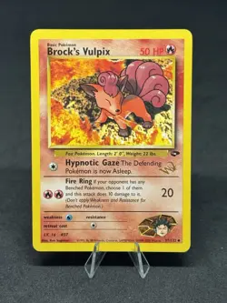 Pokemon Brock's Vulpix [W Stamped] 37/132 Wotc Promo Regular [5] - Image 1