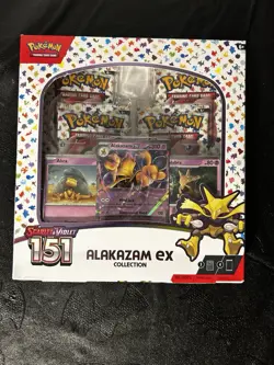 Pokemon 151 Alakazam EX Collection Box (dented) - Image 1
