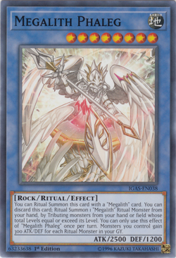 Megalith Phaleg [IGAS-EN038] Common Near Mint 1st Edition - Yugioh single - Image 1
