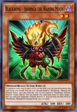 Blackwing - Sharnga the Waning Moon BLMR-EN039 1st ED Yu-Gi-Oh! ULTRA RARE - Image 1