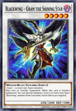 Blackwing - Gram the Shining Star BLCR-EN063 1st ED NM Yu-Gi-Oh! ULTRA RARE - Image 1