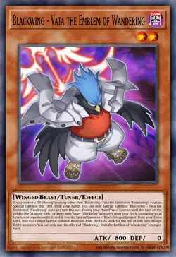Blackwing - Vata the Emblem of Wandering DABL-EN001 1st ED YuGiOh SUPER RARE - Image 1
