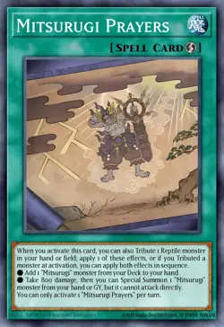 Mitsurugi Prayers L26D-ENM14 1st ED NM Yu-Gi-Oh! ULTRA RARE - Image 1
