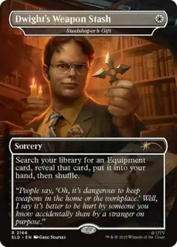 Dwight's Weapon Stash - Steelshaper's Gift -Foil Near Mint MTG Secret Lair - Image 1