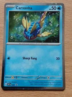 Pokemon TCG Trading Card Game Carvanha SVP Black Star Promos SVP093 2024 - Image 1
