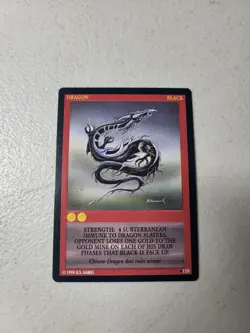 WYVERN CCG RARE LIMITED DRAGON CARD Black GAME US GAMES 1994 - Image 1