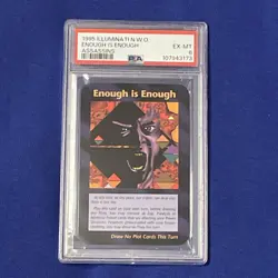 1995 Illuminati NWO Assassins Enough is Enough Trump Card 666 He’ll Give It 2 U - Image 1