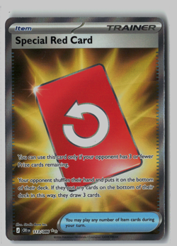 Special Red Card 113/086 Ultra Rare Full Art - Pokemon TCG Chaos Rising - Image 1