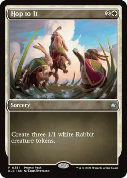 ~ Hop to It ~ NM Foil ~ Promo Pack: Bloomburrow ~ MTG ~ - Image 1