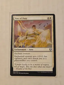 Vow of Duty - Commander Legends - LP - Uncommon - Aura - Image 1
