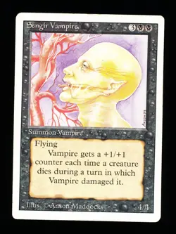 * * 1x Sengir Vampire x1 * * Revised MTG MP Moderately Played - Image 1