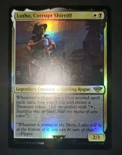 MTG FOIL Lotho, Corrupt Shirriff 0213 Rare LP - Image 1