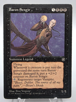 1995 Magic the Gathering Baron Sengir Homelands MP - Image 1
