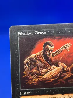 VTG Magic the Gathering MTG Mirage Shallow Grave Regular Rare Instant MP - Image 3