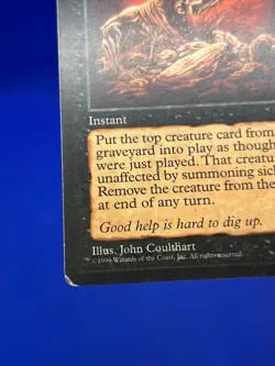 VTG Magic the Gathering MTG Mirage Shallow Grave Regular Rare Instant MP - Image 4