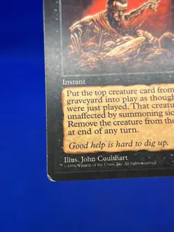 VTG Magic the Gathering MTG Mirage Shallow Grave Regular Rare Instant MP - Image 5