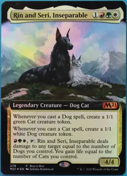 Rin and Seri Inseparable (Buy-A-Box Promo) FOIL Core 2021 M21 VHP/DAMAGED 518809 - Image 1