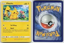Pikachu 29/30 Common SM Trainer Kit: Lycanroc & Alolan Raichu Pokemon NM/LP - Image 3