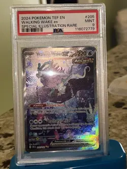 Pokemon Walking Wake ex 205/162 SV05 Temporal Forces SIR Holo PSA 9 EN - Image 1
