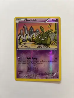 Trubbish 56/122 Rev Reverse Holo XY Breakpoint Pokemon NM B - Image 1