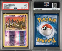 PSA 9 2016 Pokemon XY Trubbish Reverse Foil Breakpoint *POP 1* - Image 3