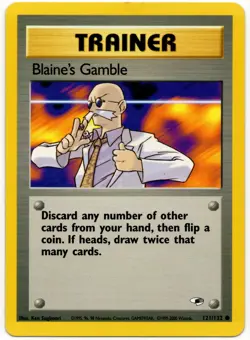 Pokemon - Gym Heroes Blaine's Gamble 121/132 LP - Image 1