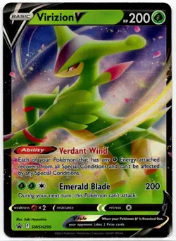 Pokemon - Sword & Shield Promo Virizion V Promo SWSH295 NM - Image 1