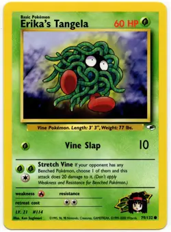 Pokemon - Gym Heroes Erika's Tangela 79/132 LP - Image 1