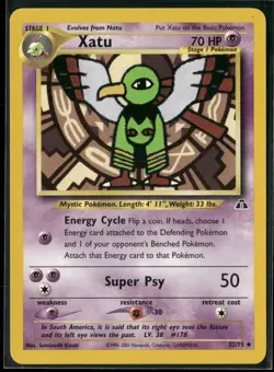 Pokemon - Xatu 52/75 Neo Discovery LP - Image 1