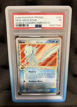 2008 Pokemon Mew-Gold Star Delta Species - World Championships - Promo *Pop 29* - Image 1