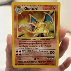 Pokemon TCG Base Set Charizard 4/102 Holo Rare LP+ - Image 1