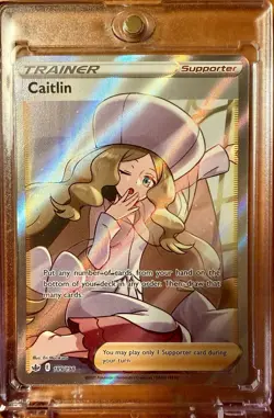 2021 Pokemon Caitlin Full Art 189/198 Swsh06 Chilling Reign Ultra Rare Holo - Image 1