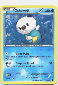 Oshawott BW08 Holo Promo Black And White Promo Pokemon Holo Lightly Played - Image 1