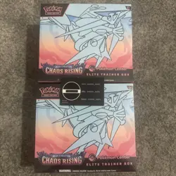 Pokemon TCG - Mega Evolution-Chaos Rising - x2 Sealed Pokemon Center ETB In Hand - Image 1