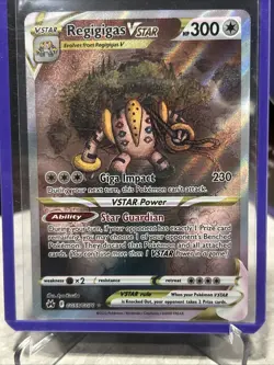 Regigigas VStar GG55/GG70 - Crown Zenith Pokemon Galarian Gallery Ultra Rare NM - Image 1