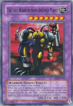 Yugioh 1x The Last Warrior from Another Planet DB2-EN012 Unlimited Super Rare NM - Image 1
